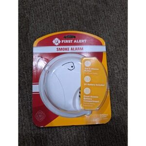 First Alert Smoke Alarm with Front Access Battery Compartment White SA303